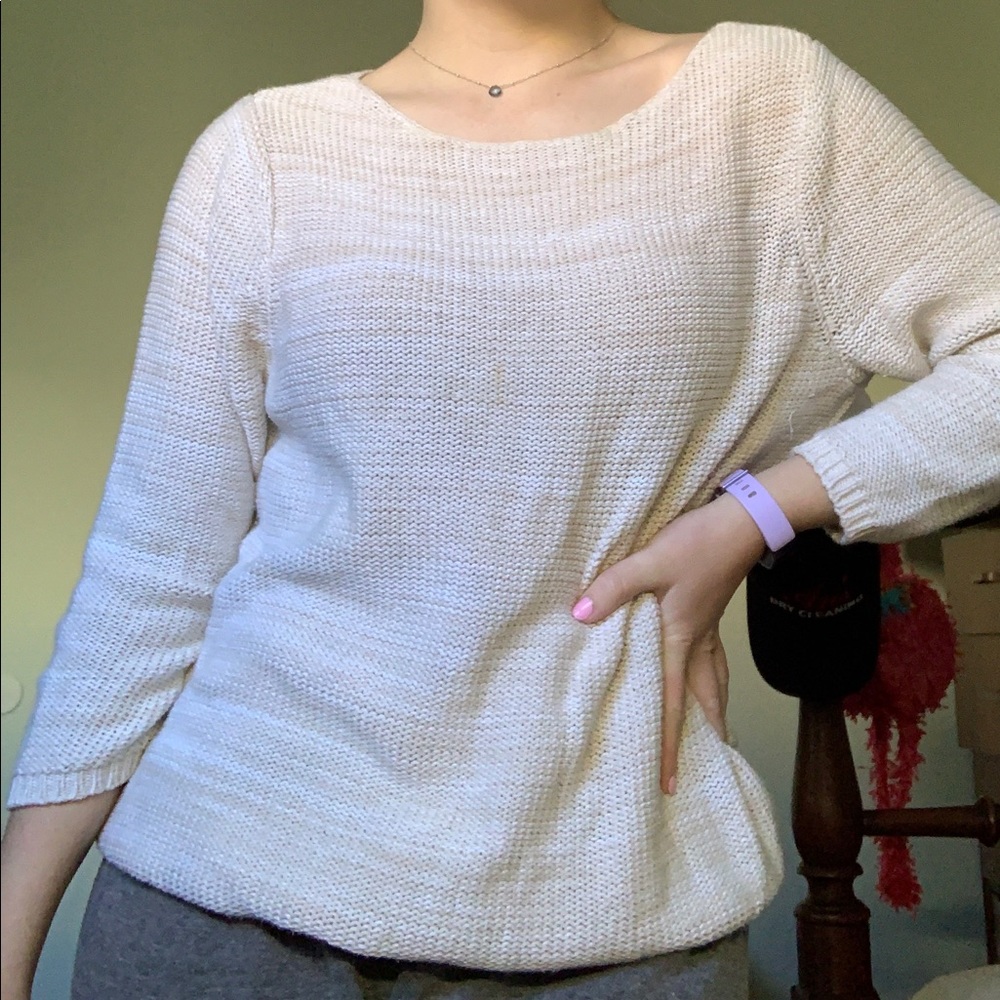 Knit tan sweater